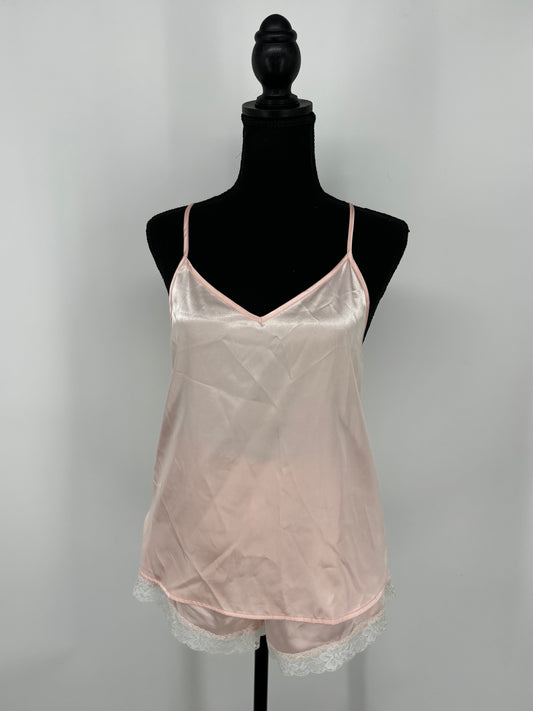 Ekouaer Women's Pink Pajama Set (Cami & Shorts) – Size S