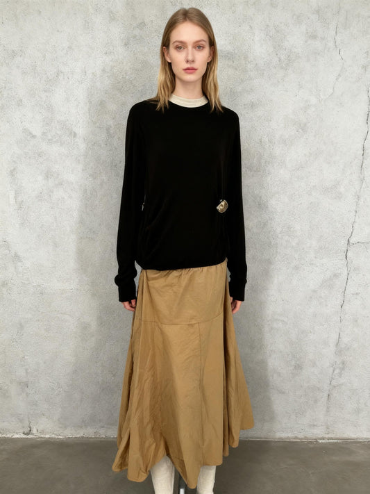 Women's Brown Two-Piece Style Dress – Size M