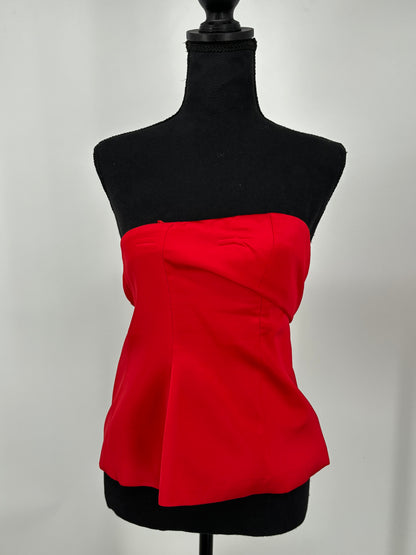 Women's Red Strapless Top – Size XS