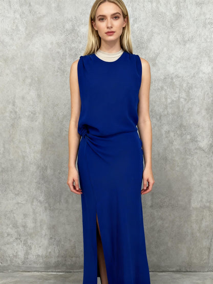ZARA Women's Dark Blue Maxi Dress – Size S