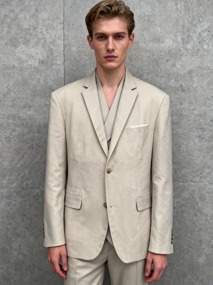 COOFANDY Men’s Light Brown Blazer – Size XL