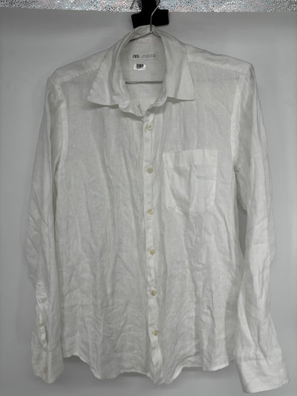 ZARA Men’s White Casual Shirt – Size S