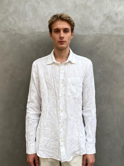 ZARA Men’s White Casual Shirt – Size S