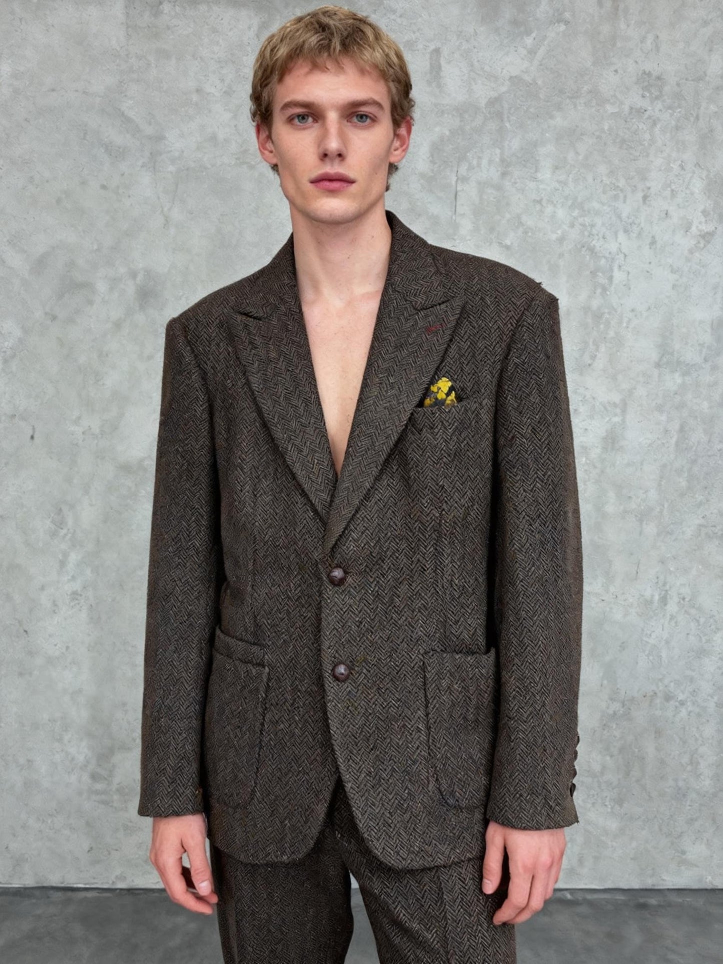 Men’s Dark Brown Blazer – Size L