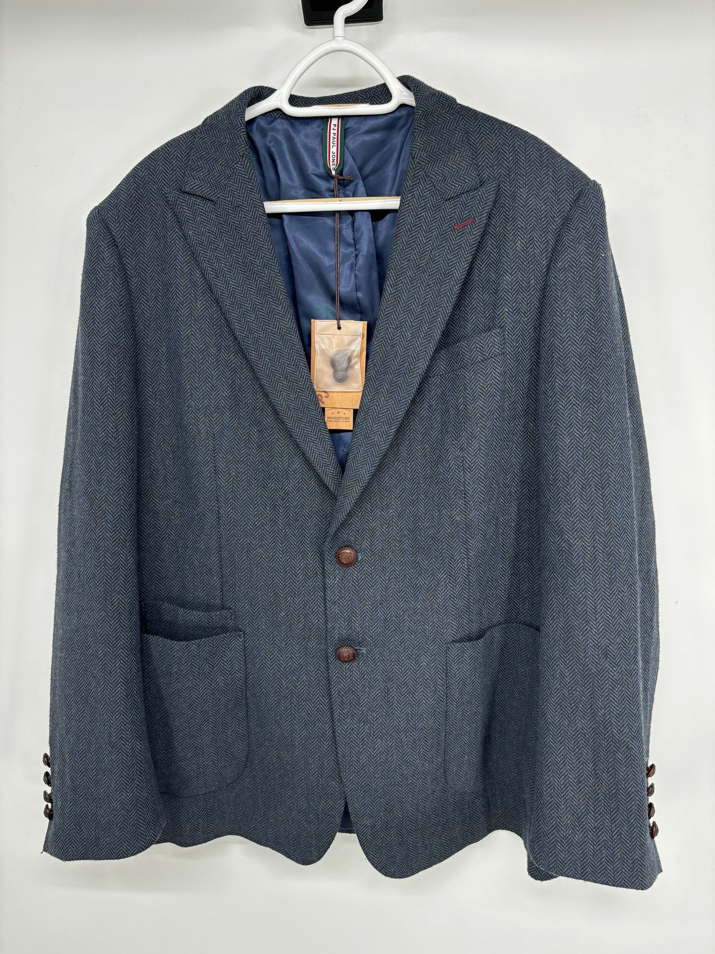 Men’s Navy Blue Suit Jacket – Size XL