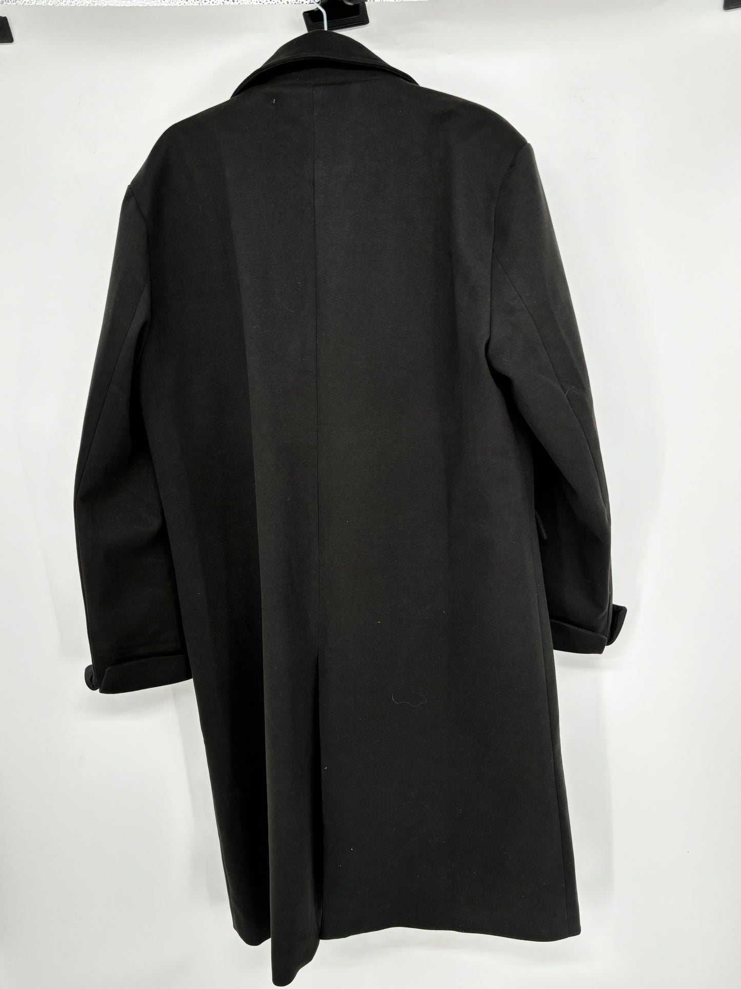 Men’s Black Overcoat – Size XL