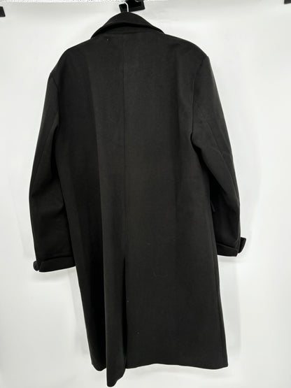 Men’s Black Overcoat – Size XL