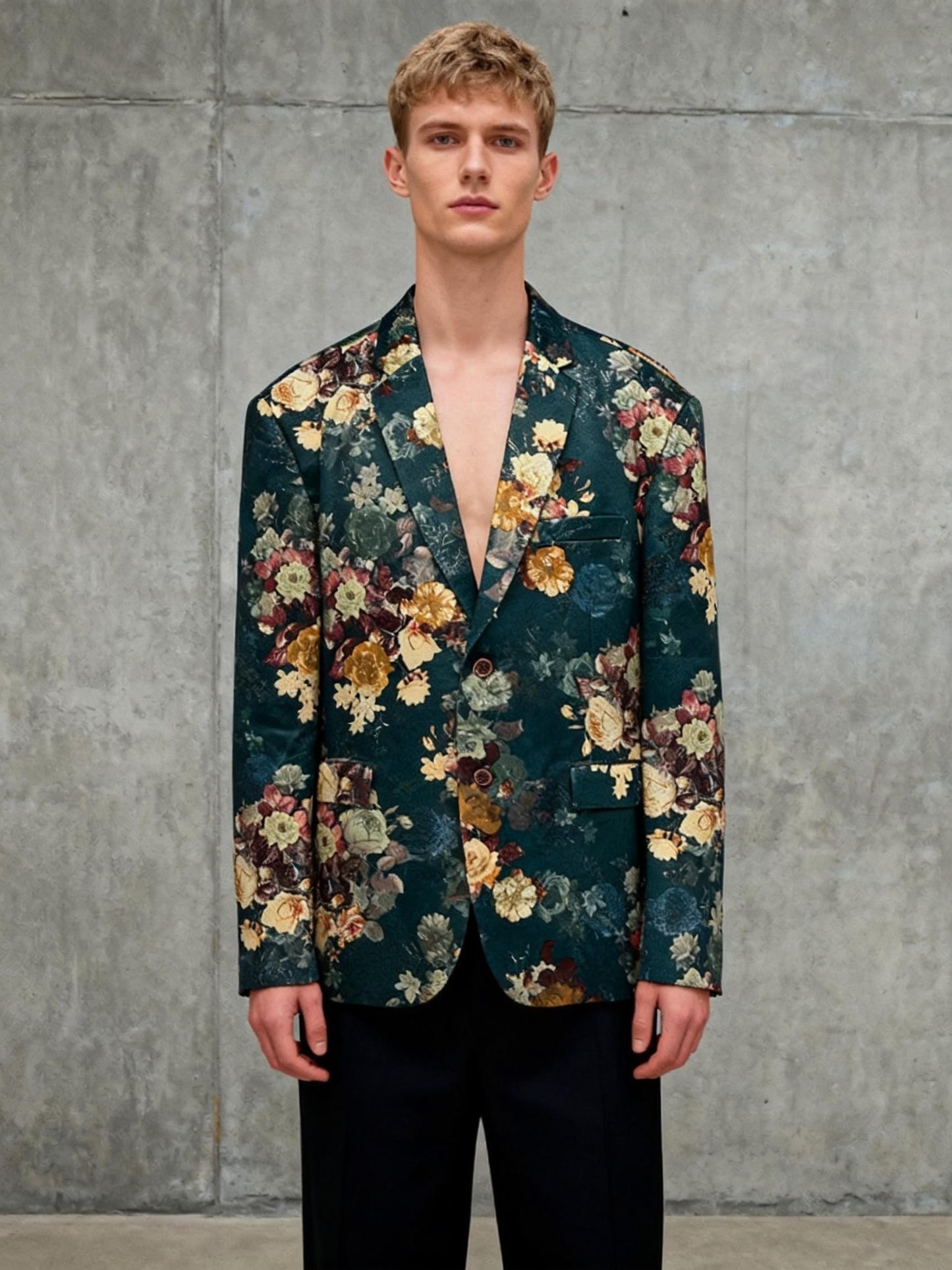 Men’s Printed Blazer – Size 5XL