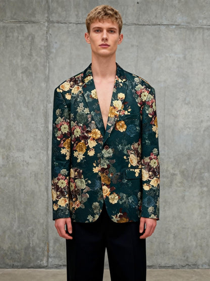 Men’s Printed Blazer – Size 5XL