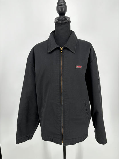 Men’s Black Zip-Up Jacket – Estimated Size M/L