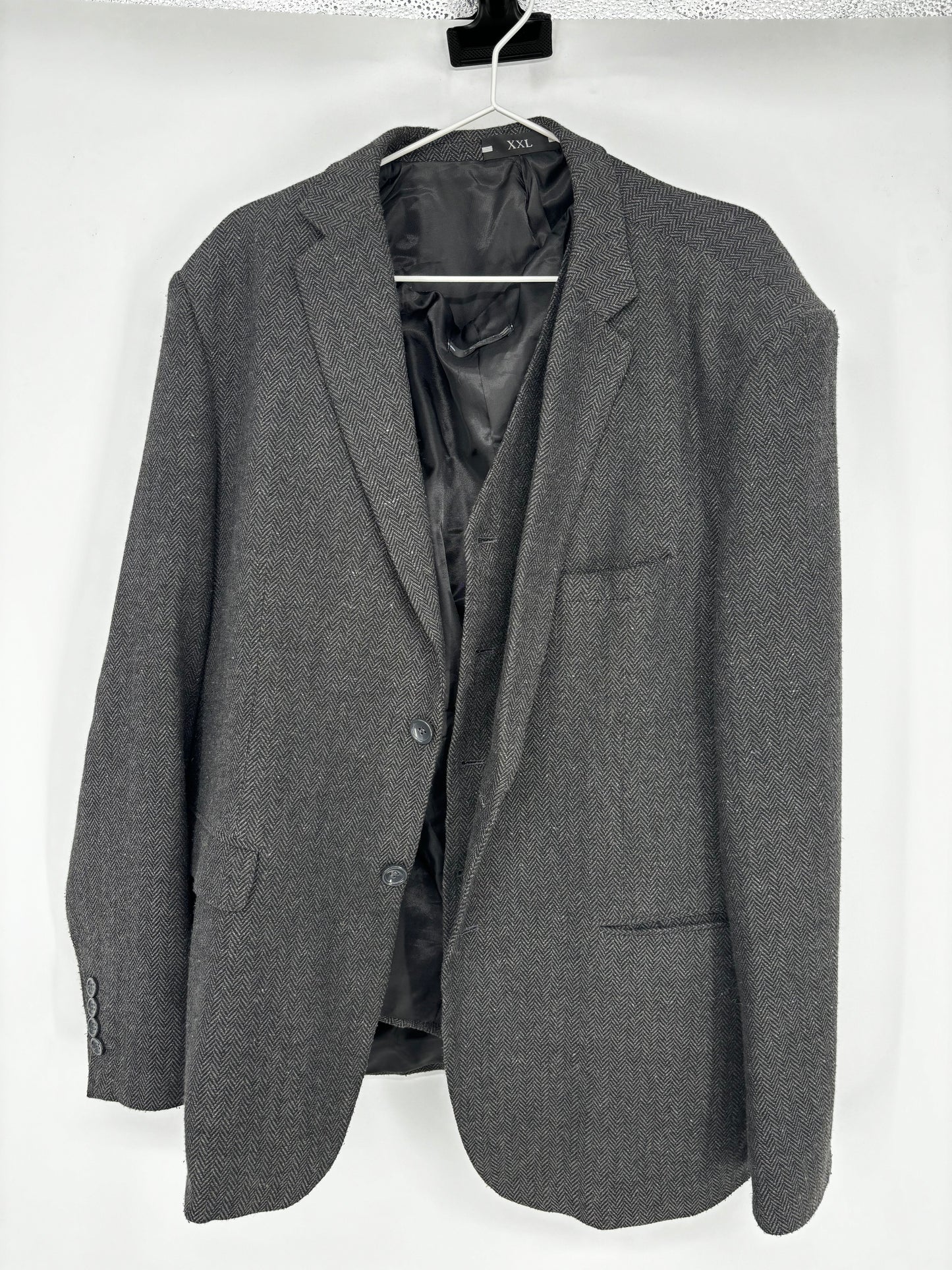 Men’s Dark Gray Blazer – Size XXL
