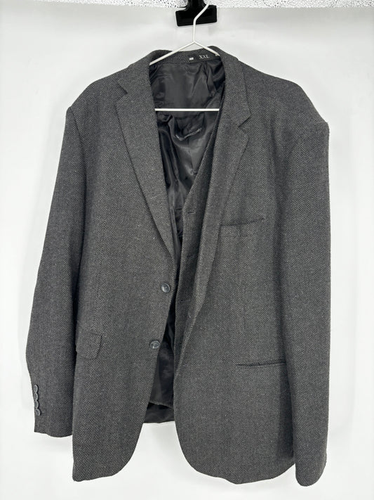 Men’s Dark Gray Blazer – Size XXL
