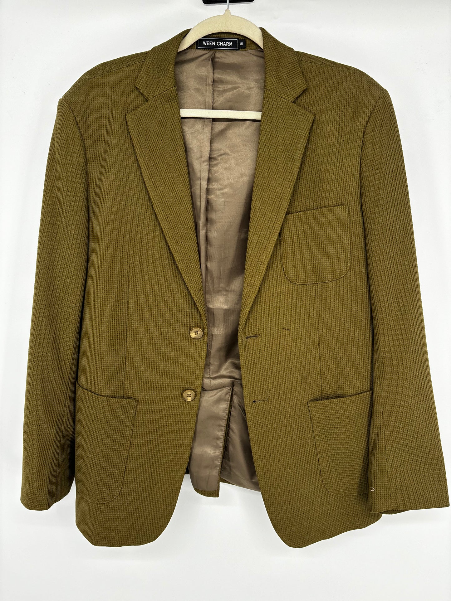 Men’s Olive Green Blazer – Size M