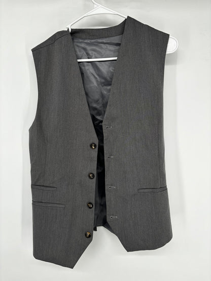 Men’s Dark Gray Suit Vest – Size L