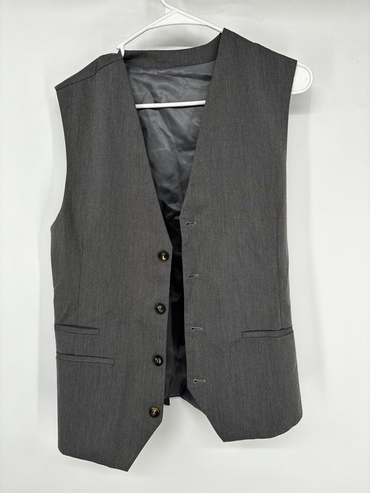 Men’s Dark Gray Suit Vest – Size L