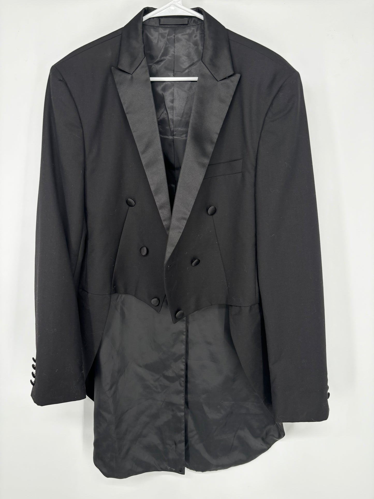 Men’s Black Mid-Length Blazer – Estimated Size L