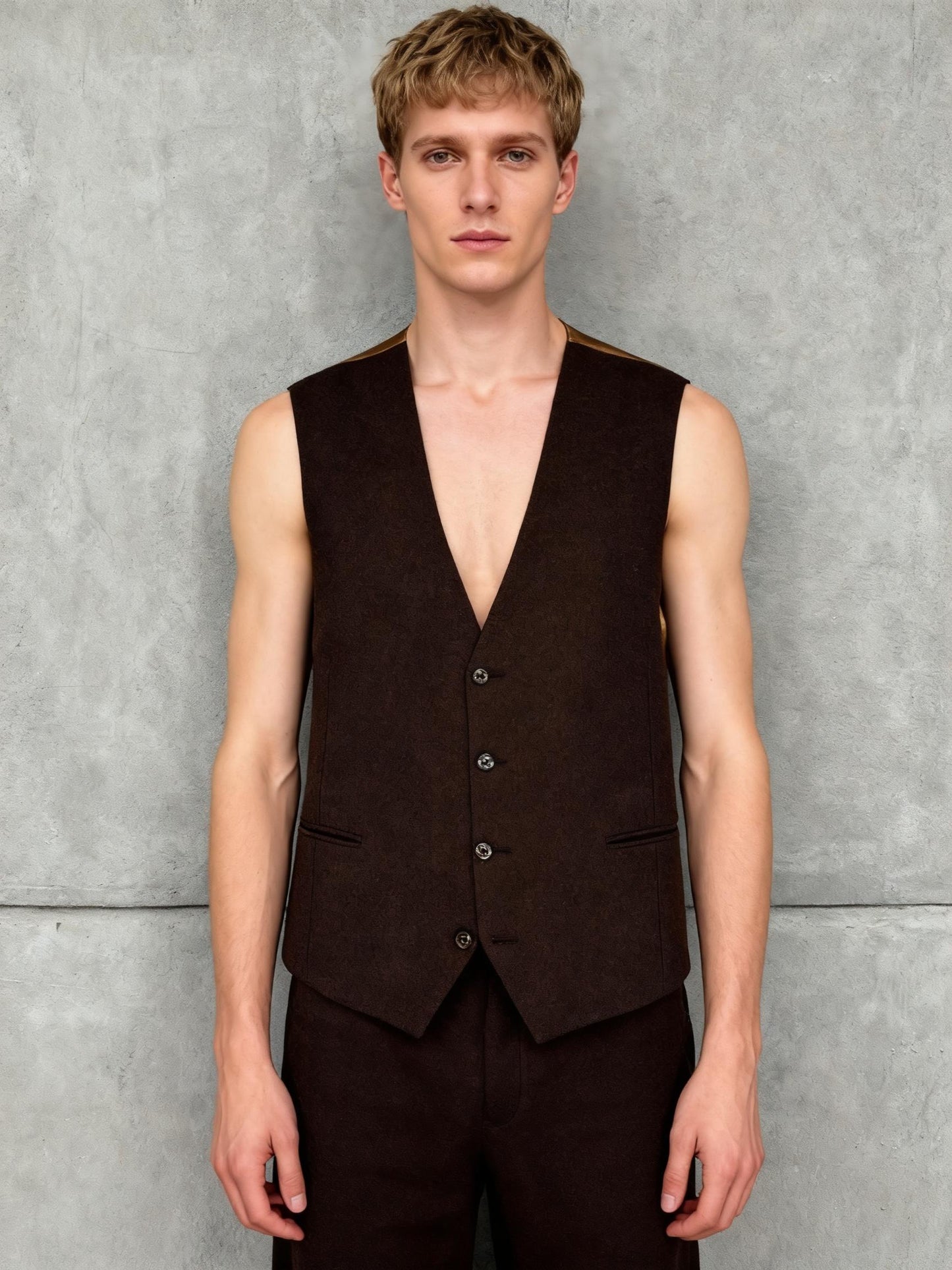 Men’s Black Suit Vest – Estimated Size M