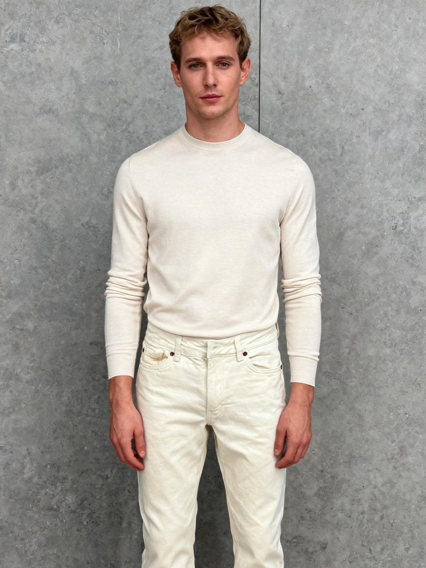 Men’s White Denim Jeans – Size 2
