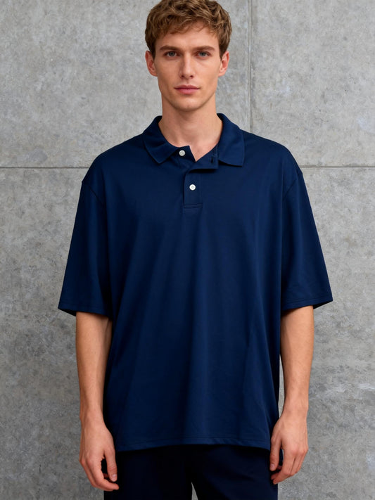 Men’s Navy Blue Polo Shirt – Size XL