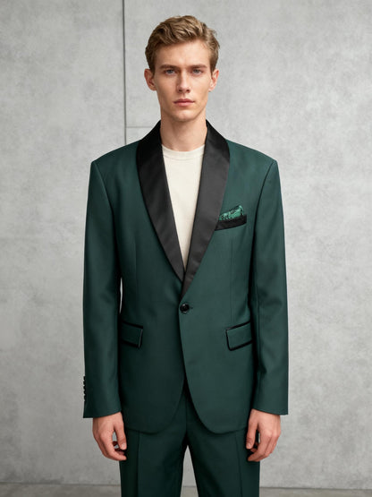 Men’s Green Blazer And Pants – Size M