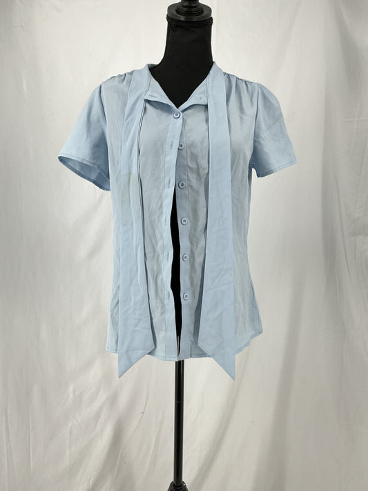 Light Blue Shirt With Ribbon Size S