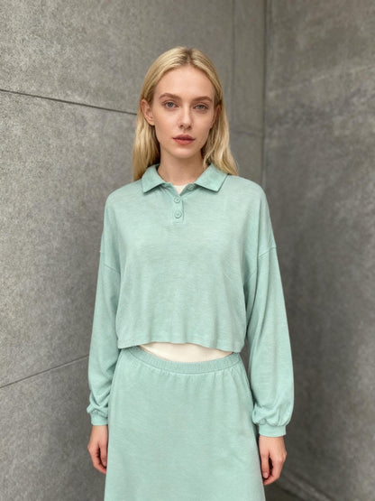 TRUE CRAFT Light Green Shirt Size S