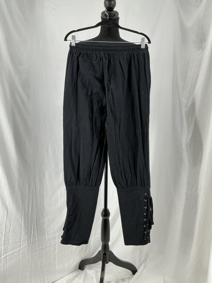 Black Middle Ages Style Pants Size M