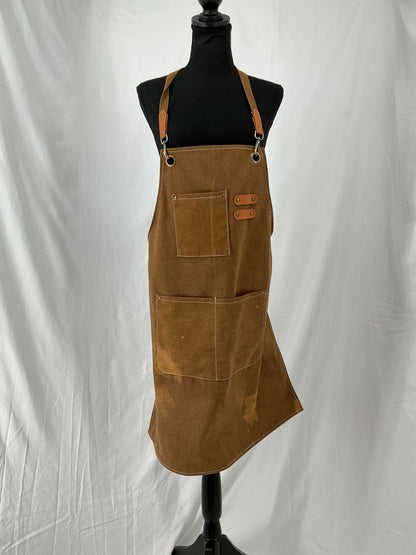 Brown Denim Apron