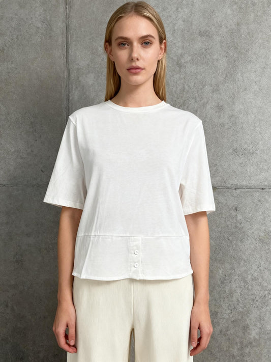ZARA White T-Shirt Size L