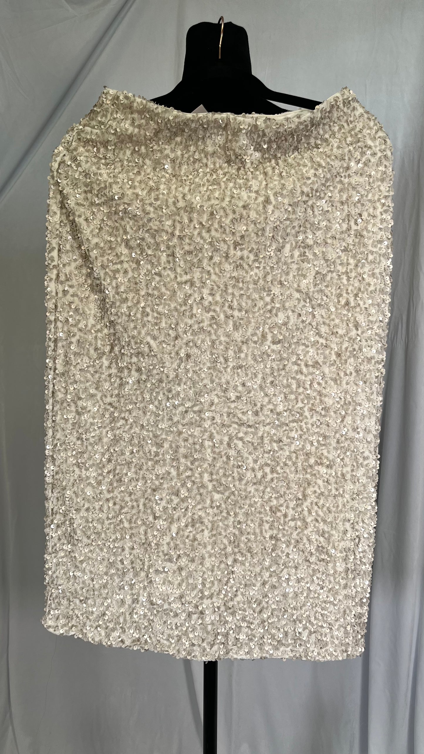 Women See Through Sequin Skirts Low Waist Straight Long Skirts Summer Elegant Sexy Beach Skirts  Size S