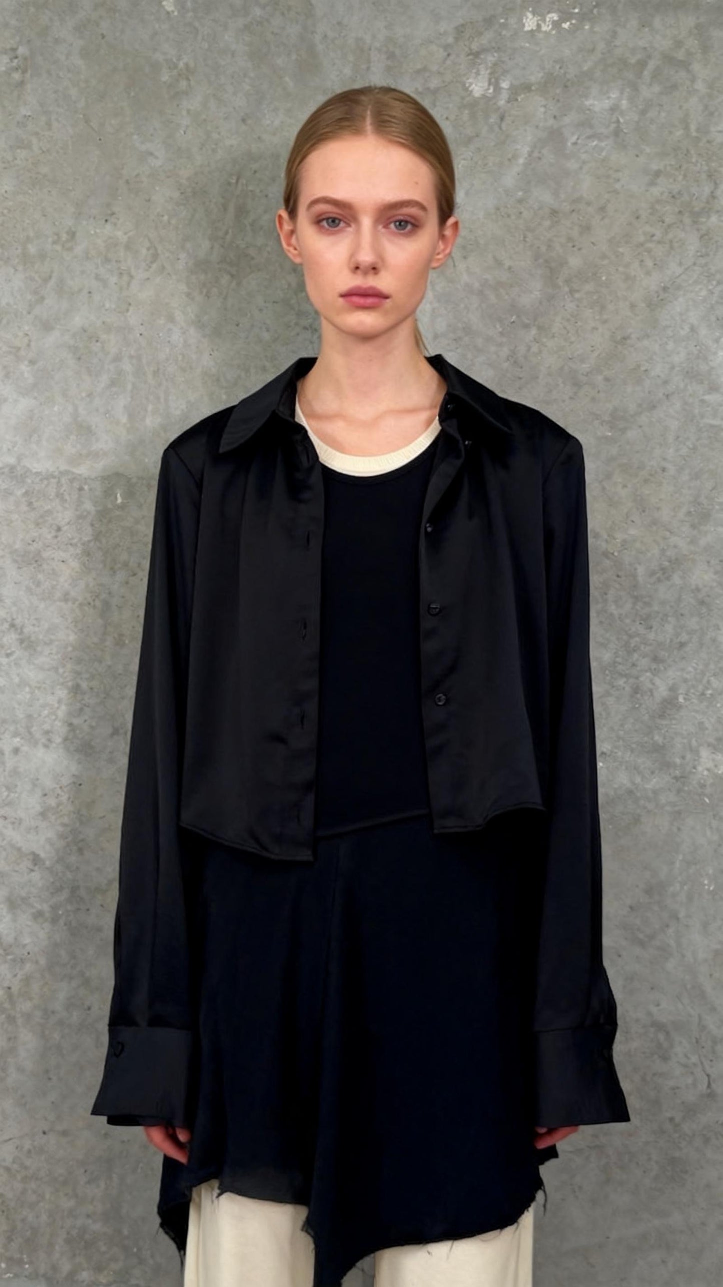 ZARA Short Black Top Shirt Size S