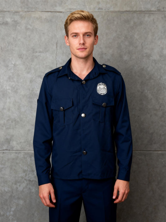 Adult Police Costume for men didn't find size on picture
