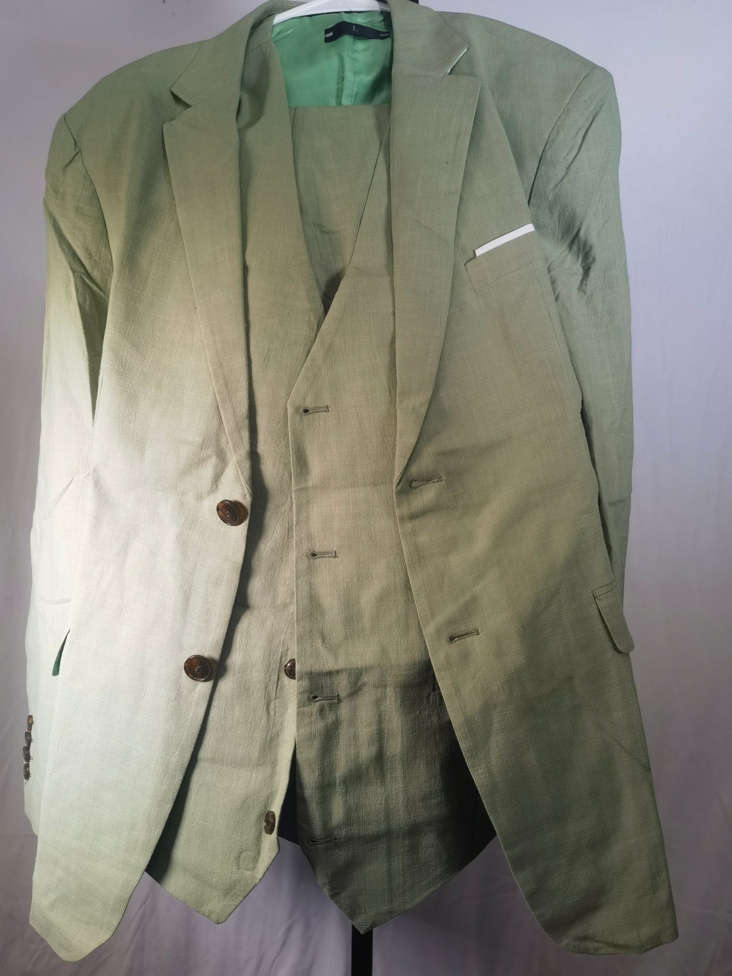 Classic Men's Suits Regular Fit 3 Piece Tuxedos Tweed Herringbone Blazer Vest Pants for Wedding Grooms Size S