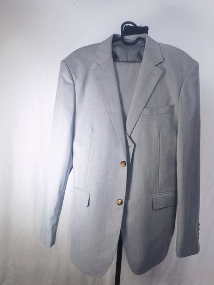 Men's grey suit trousers size L