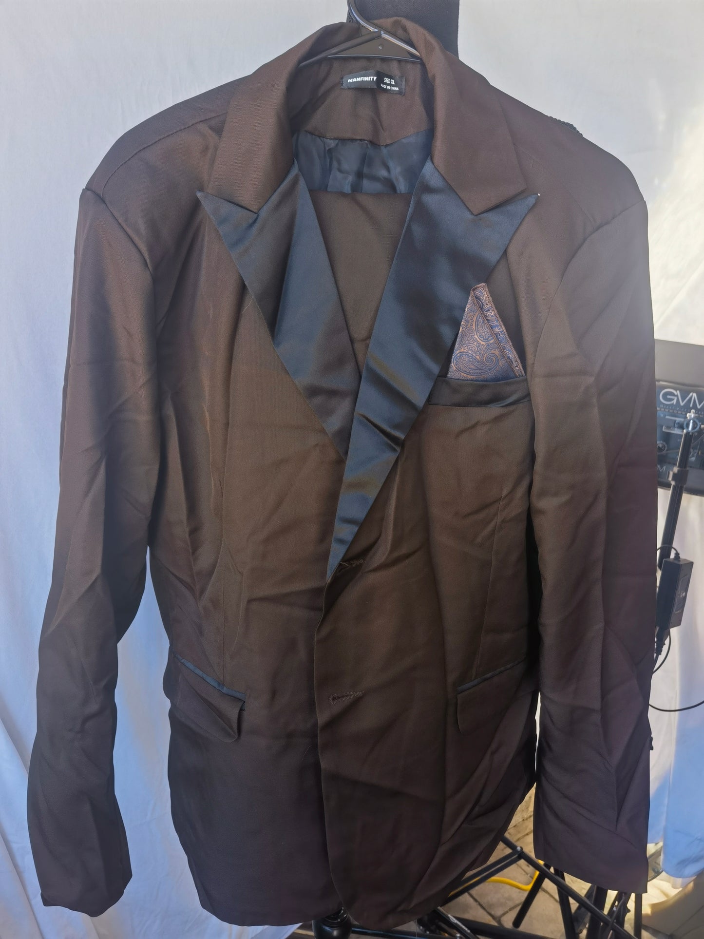 Men's Brown Suit Trousers Size XL