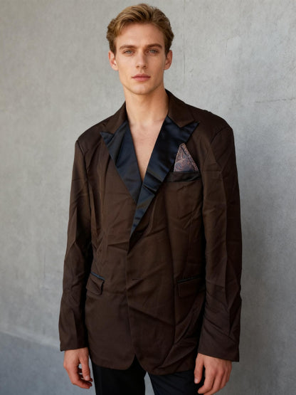 Men's Brown Suit Trousers Size XL