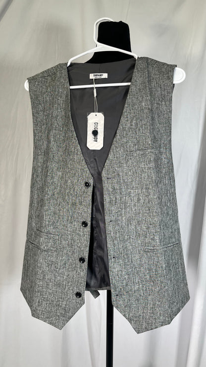 Ruth&Boaz 2Pockets 5Buttons Wool Tweed Business Suit Vest Size L