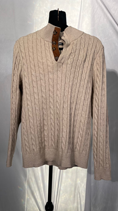 Arshiner Boy's Cable Knitted Sweater Half Zip Lightweight Casual Pullovers for Kids 2-11 Years Size M