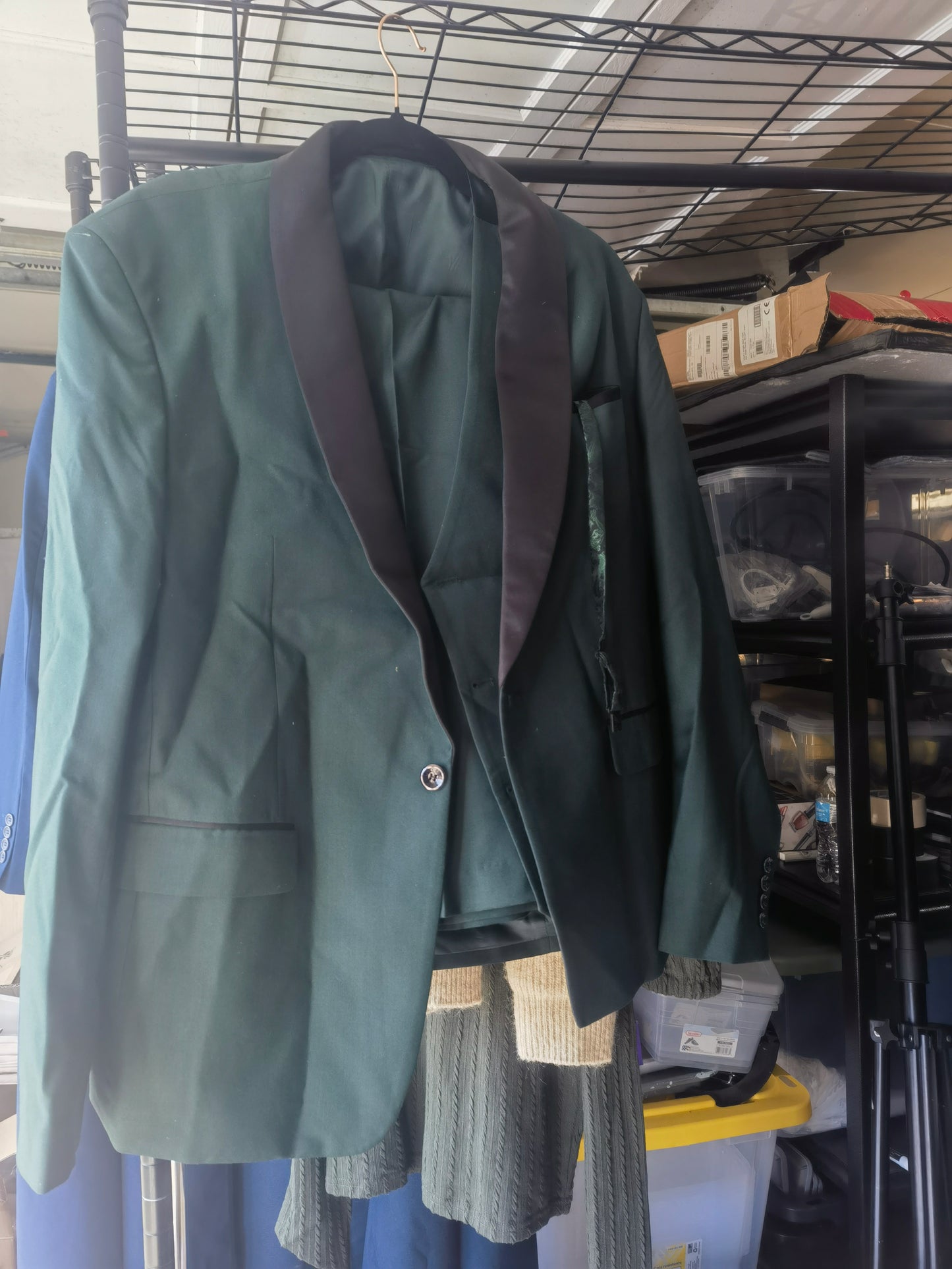 Men's Suit Regular Fit Wide Velvet Blazer Jacketsize L