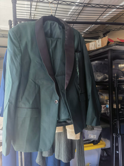 Men's Suit Regular Fit Wide Velvet Blazer Jacketsize L