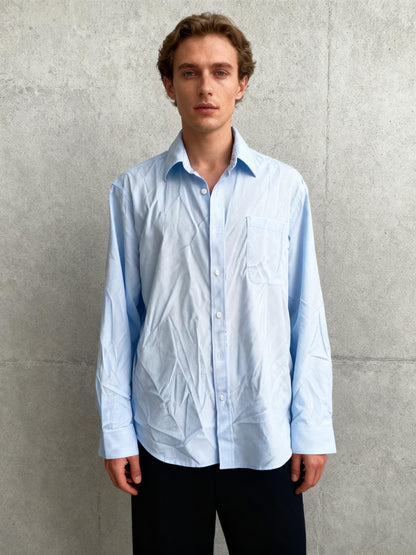 Men's Button Down Long Sleeve Shirt Casual Untucked Dress Shirt Regular Fit Wedding Shirts size M