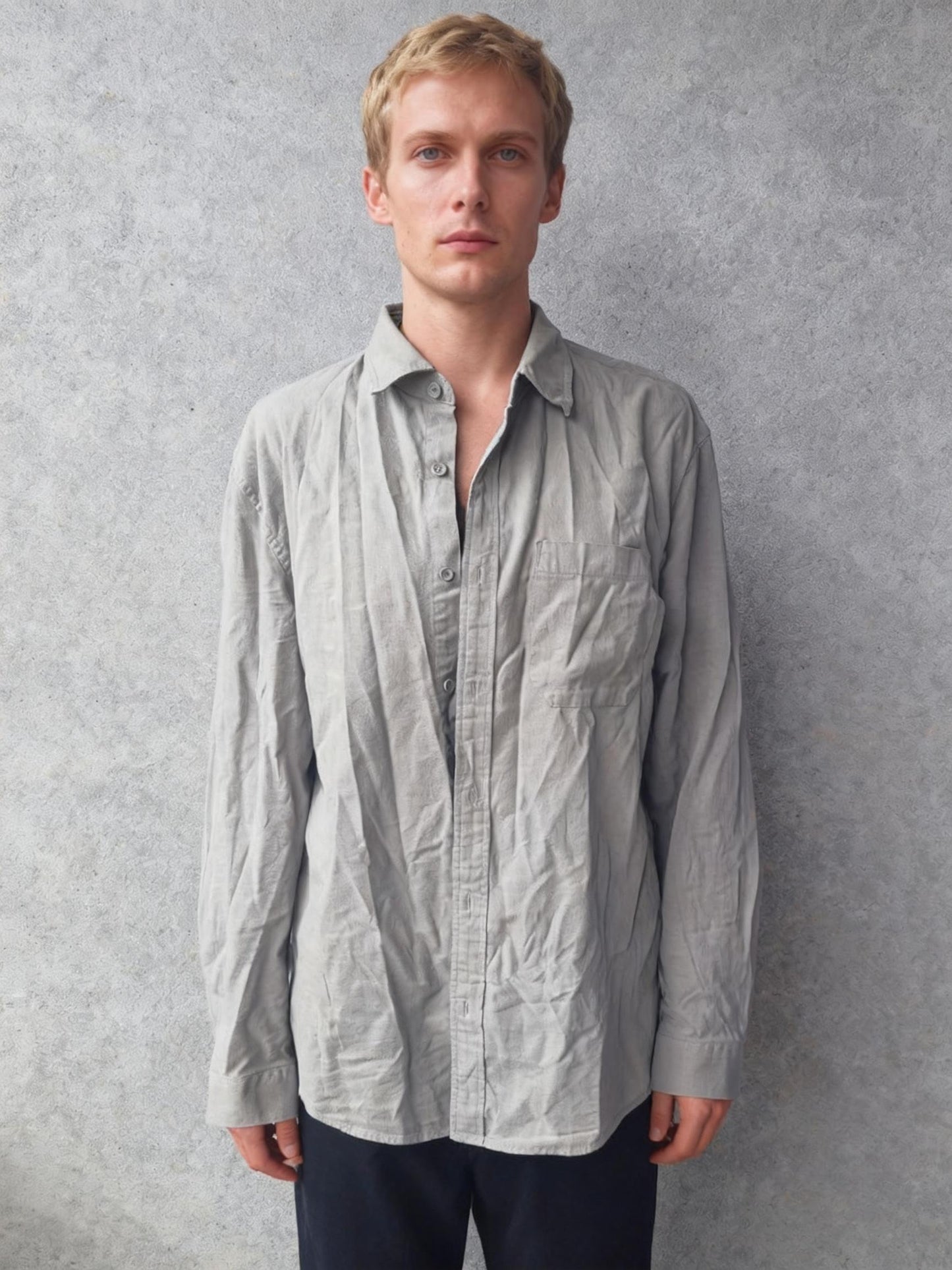 JEKAOYI Mens Casual Long Sleeve Cotton Linen Shirts Buttons Down Solid Plain Roll-Up Sleeve Summer Beach Shirts, Size M