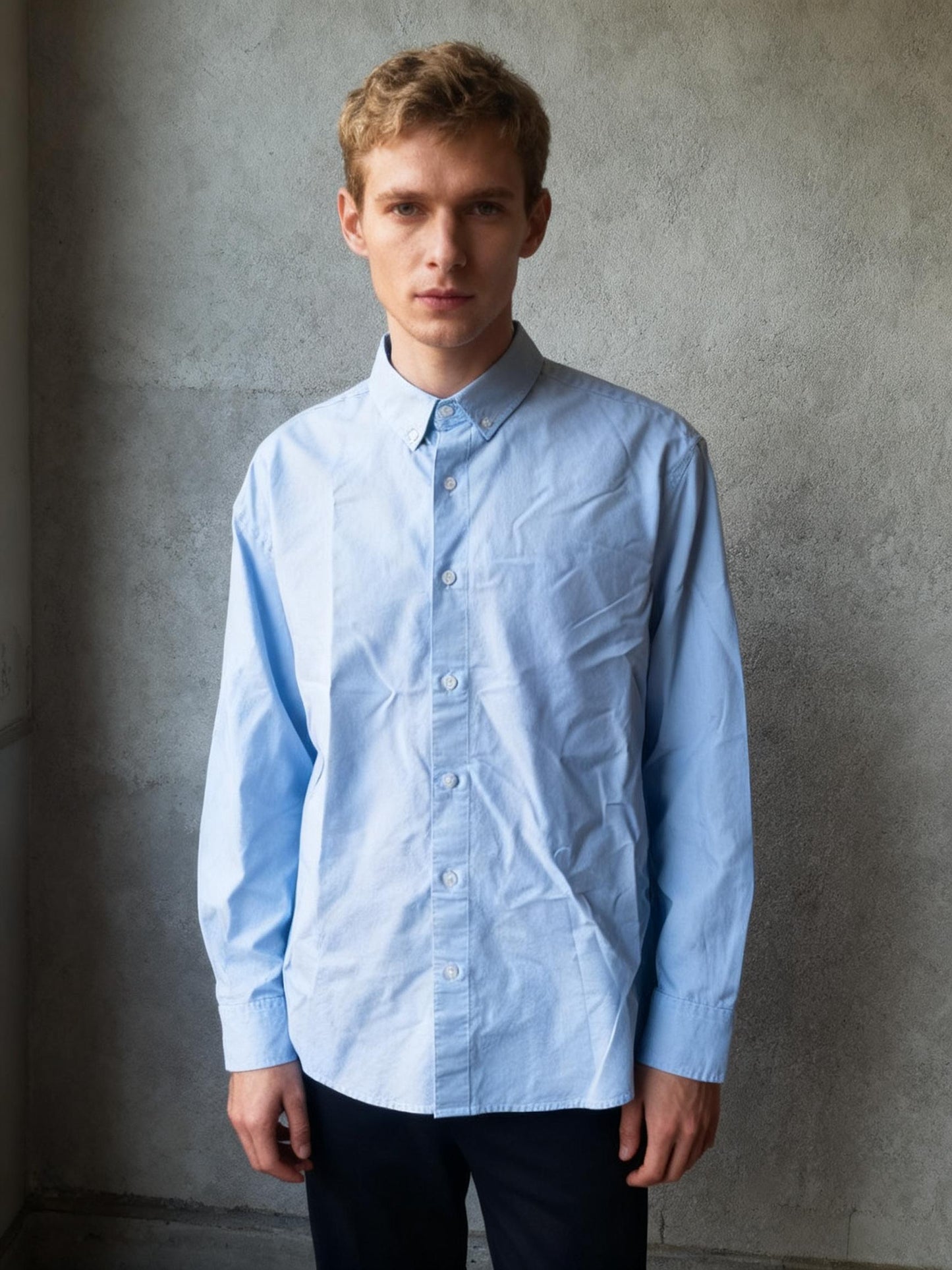 Men's FLOWY blue shirt size M