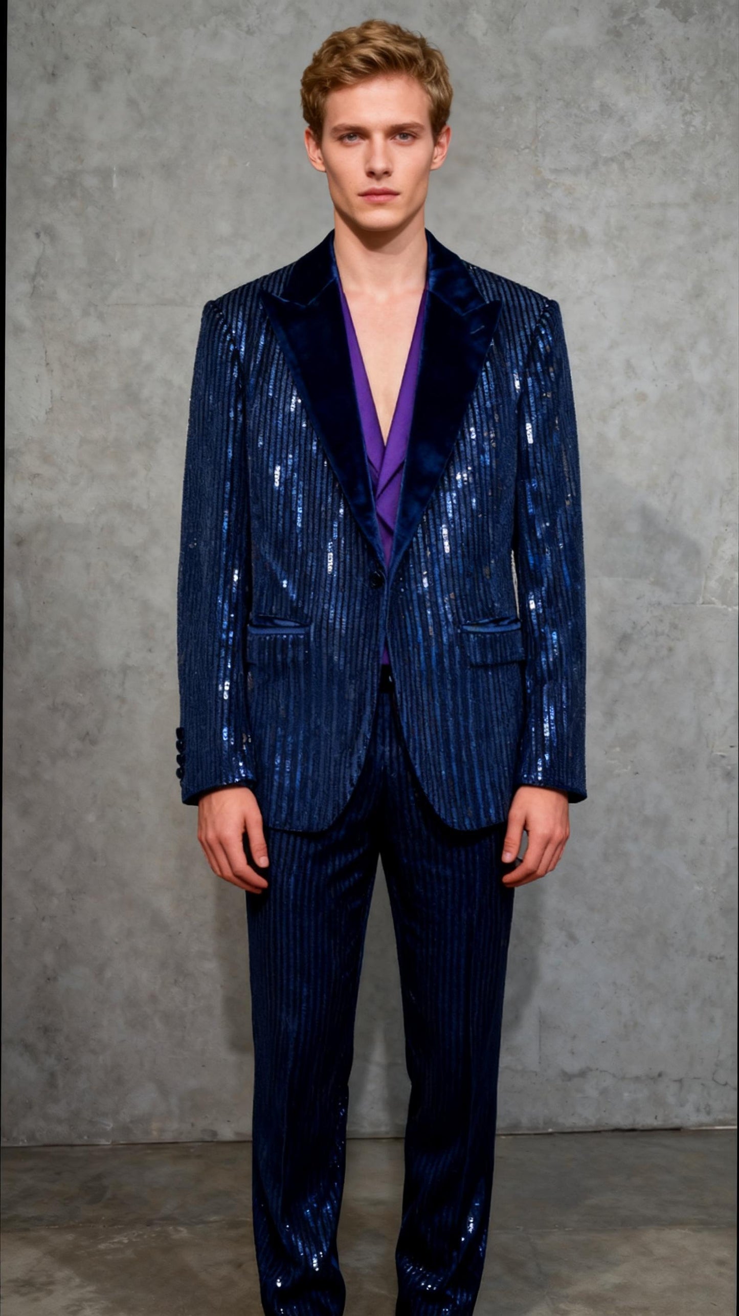 Meleg ölelés Blazers  Vintage Sparkly Sequins Blazer Open Front Glitter Jacket Casual Double Breasted Outfit Size M