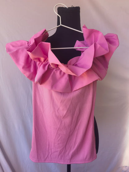 FLUTTER SLEEVE: PINK SAPPHIRE Size S