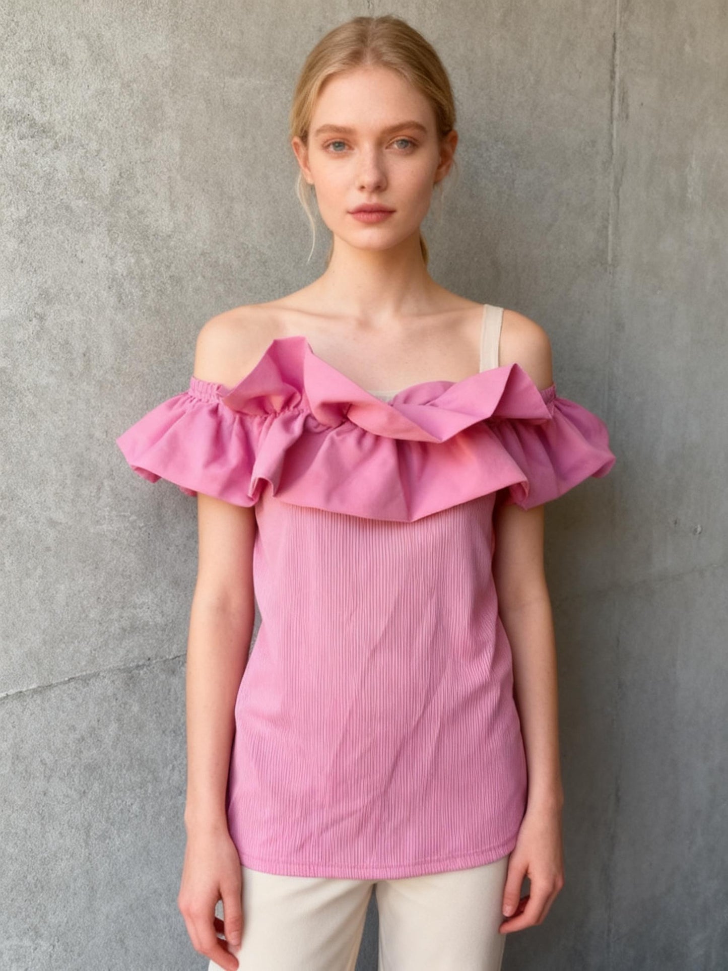 FLUTTER SLEEVE: PINK SAPPHIRE Size S