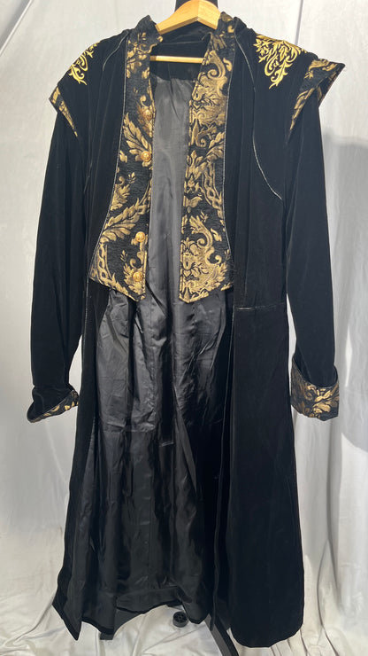 Men's Steampunk Medieval Tailcoat Jacket Victorian Gothic Frock Coat 2XL
