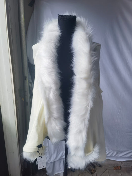 Women Winter Faux Fur Coat Long Plush Jacket Warm Fur Coat