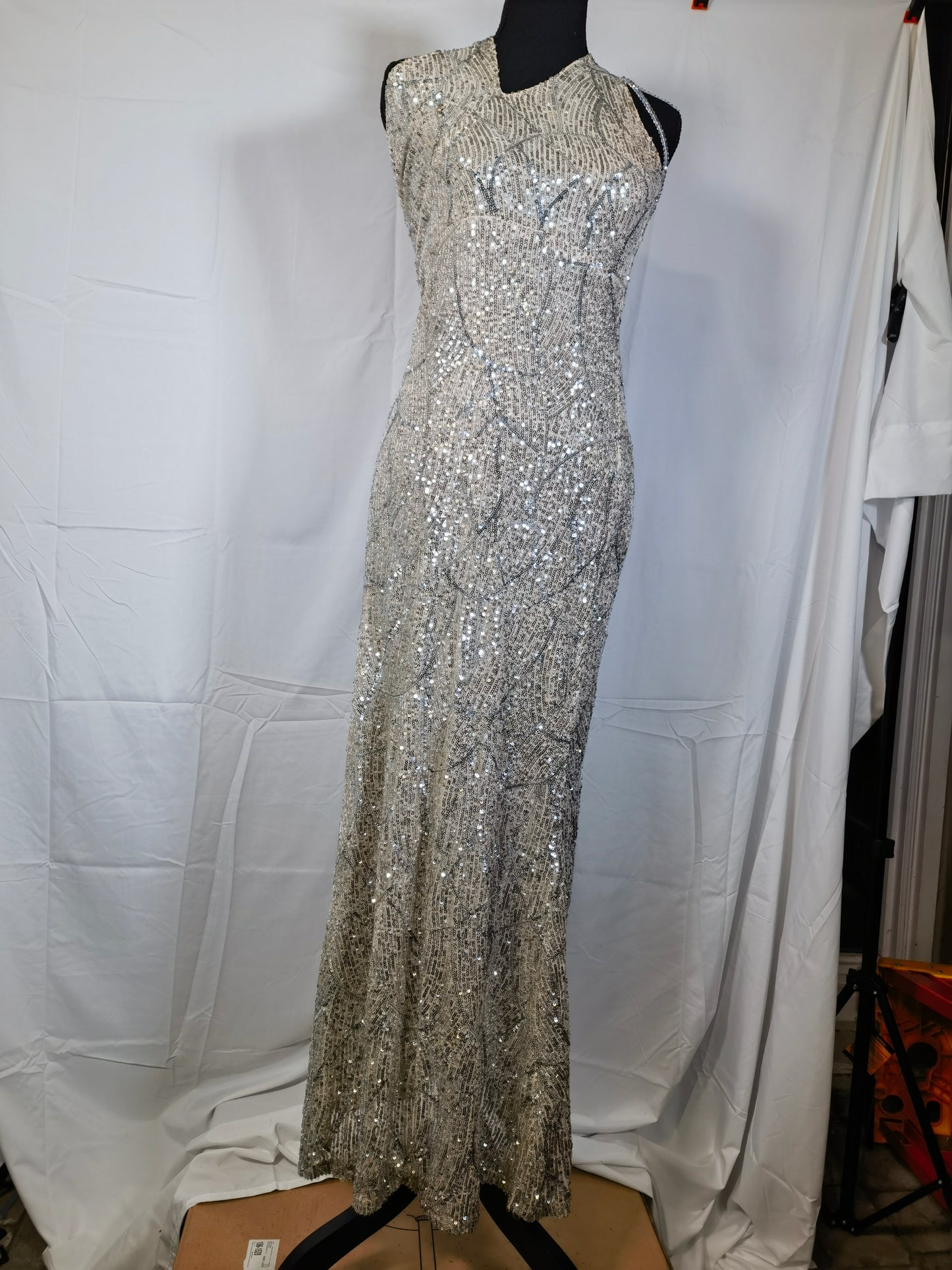 Long Gold Sequin Skirt Size S