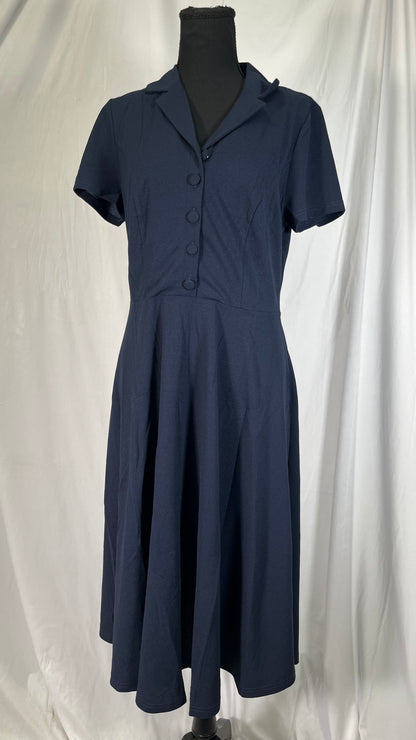 Wedtrend Women's Vintage A-Line Cocktail Dress V-Neck Elegant Evening Party Casual Cocktail Dress size L